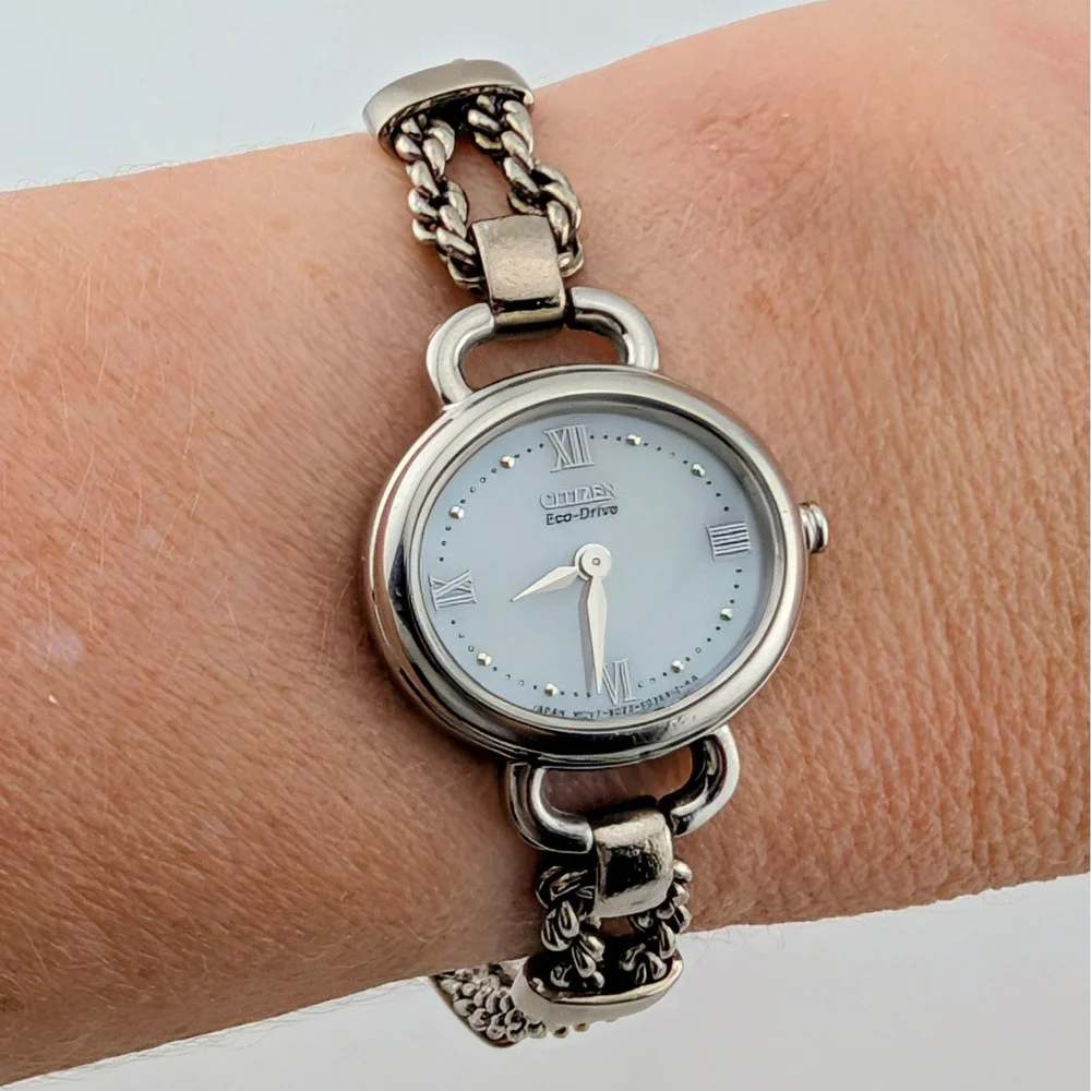 Citizen Eco-Drive B023-S021987 MOP Guilloche Dial Women's Watch New Capacitor